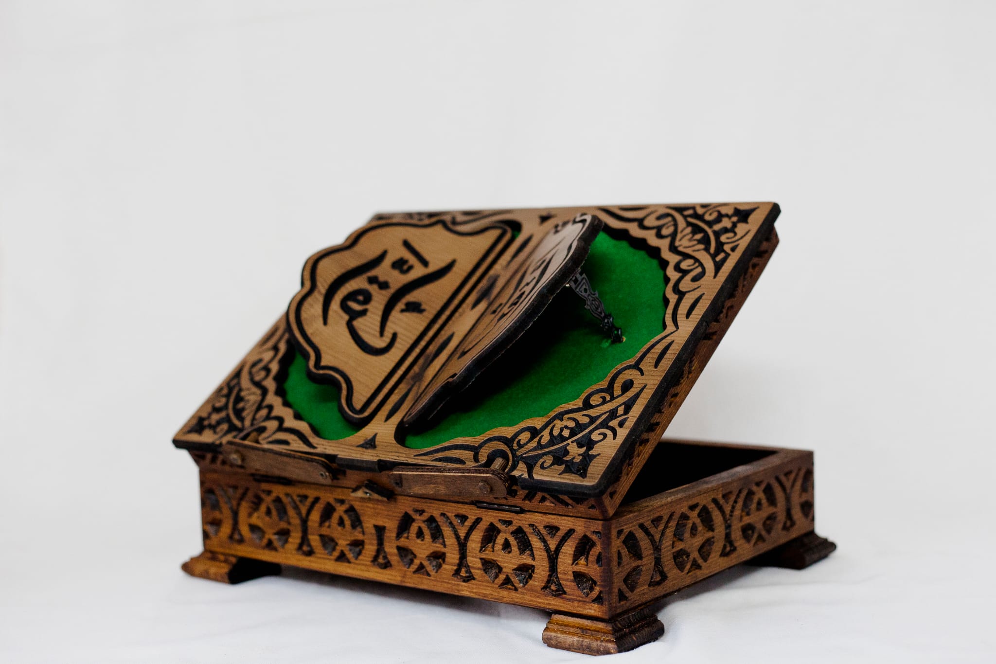 Ahşap Kutu Rahle (Yeşil)